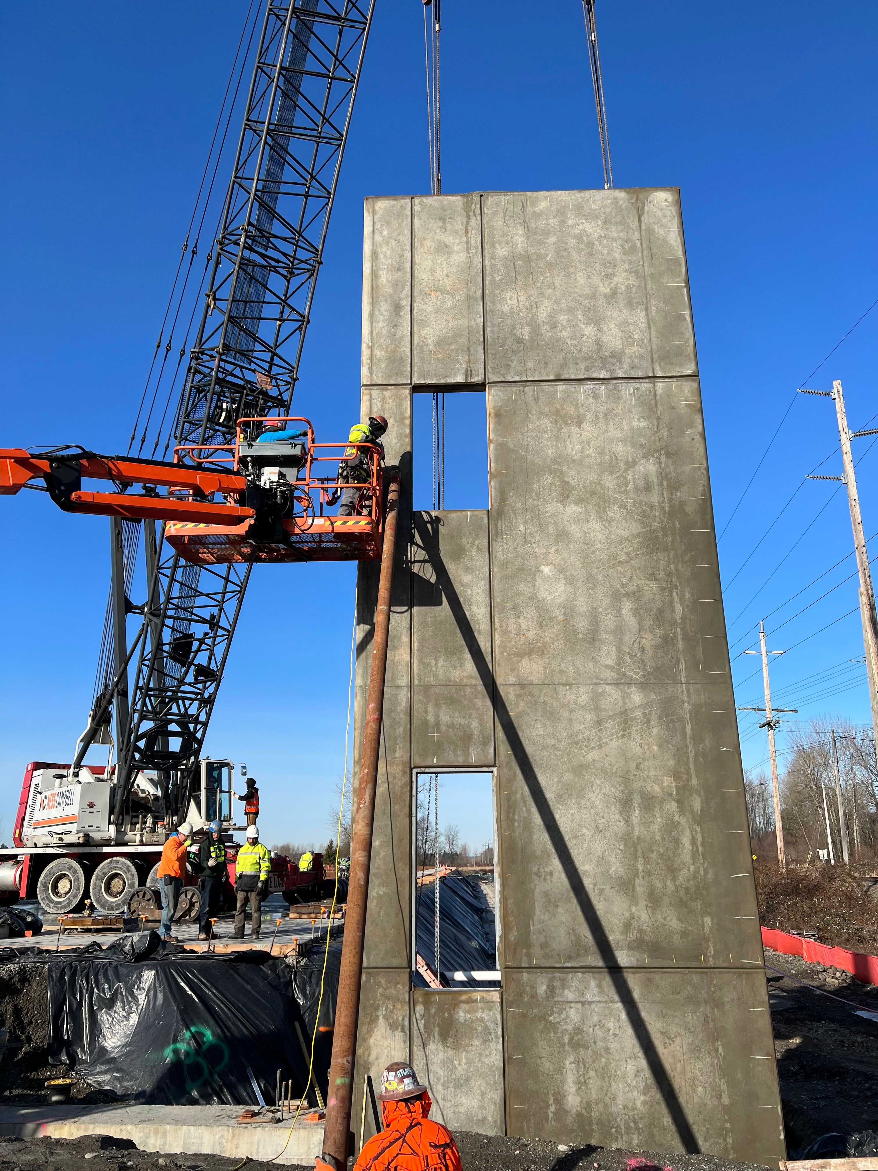 Tilt-up panel concrete work